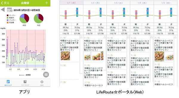 LifeRoute 画面イメージ