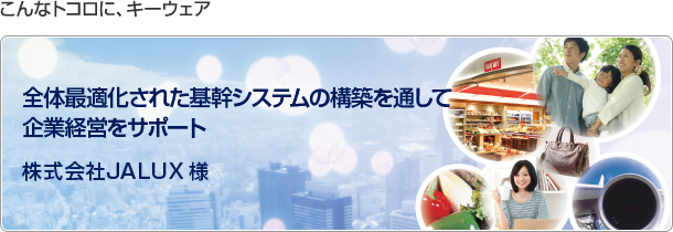 こんなトコロに、キーウェア　全体最適化された基幹システムの構築を通して企業経営をサポート