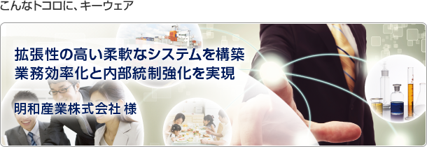 こんなトコロに、キーウェア　現場のニーズに合わせてきめ細かにカスタマイズ。柔軟な対応で、企業の業務効率化を実現