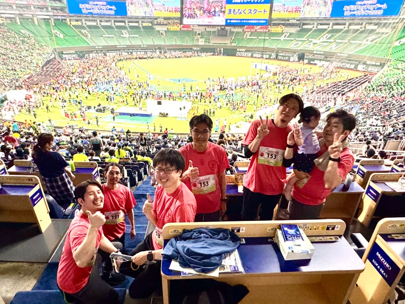応援席でパシャリ！